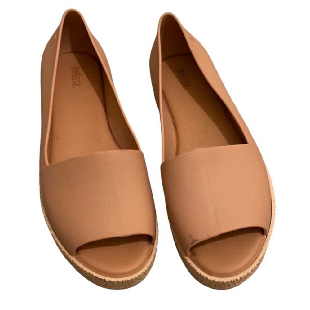 MELISSA Puzzle platform wedge light pink shoes . Size 7